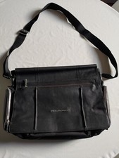 Tracolla Porta PC Messenger Piquadro In Pelle Nera