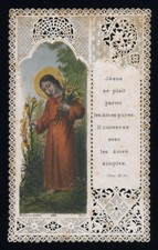 santino merlettato-holycard-canivet GESU' PIACCIONO LE ANIME PURE bouasse lebel