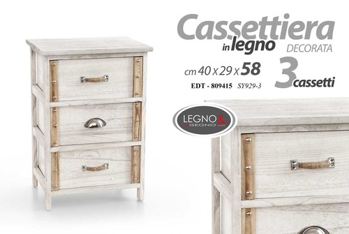 Cassettiera mobiletto - cassettiera, 3