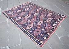 Favoloso antico tappeto turco 60'' x 81'' anatolico oggetto da collezione furgone indossato