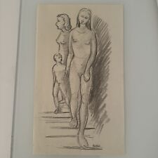 Grande disegno dessin Scultore Santo Caslini