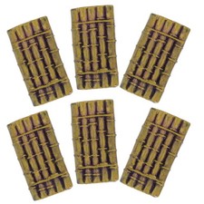  6 pezzi di barche in miniatura piccoli modelli di barche cinesi statua in