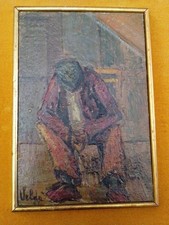 VELDA PONTI FAENZA BRISIGHELLA DIPINTO OLIO SU TAVOLA 1967