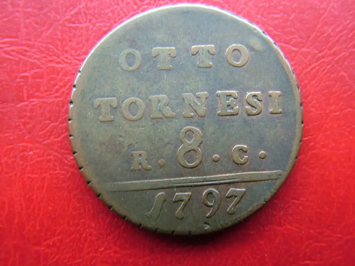 Moneta otto tornesi - da, 1797