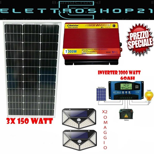 Kit fotovoltaico 3kw pwm - kit,