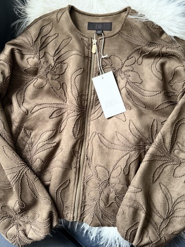Bomber zara marrone ecopelle - bomber,