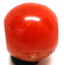 Grande vera antica perla di pietra corniola a fascia di oltre 2000 anni