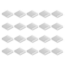 14x14x4mm Argentato Autodesivo