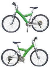 BICICLETTA DESIGN PININFARINA MTB MOUNTAIN BIKE VERDE - ESSO SOLO RITIRO