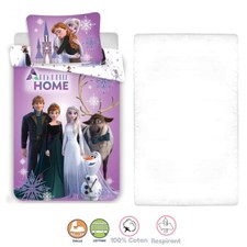 Disney Frozen Viola 3Pezzi Set Lettino Culla Copripiumino Federa Lenzuola Angoli
