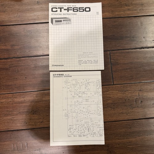 Pioneer f650 istruzioni - pioneer, ct-f650