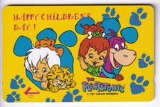 BD COMICS TELECARTE / PHONECARD .. SINGAPOUR 5$ GPT 116SIG FLINTSTONES PIERRAFEU