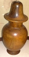VASO D'EPOCA in legno d'ulivo