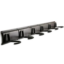 PORTA BICICLETTA MURO SUPPORTO 6 POSTI BICI BIKE STAFFA SALVASPAZIO GARAGE NERO