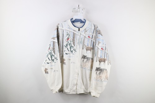 Felpa cardigan neve - , vintage