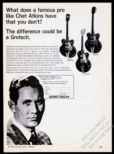 1968 chet atkins foto - foto, gretsch