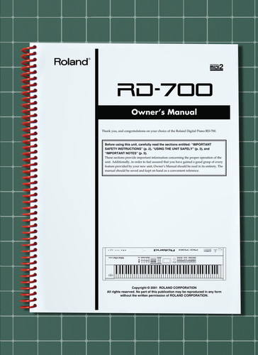 Roland 700 manuale del - roland,