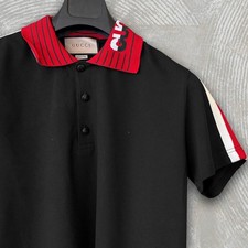 Polo Gucci verde righe su