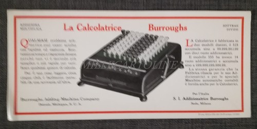 Calcolatrice burroughs - burroughs,