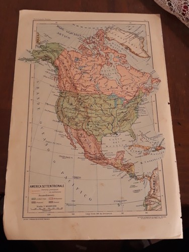 Mappa dell america - mappa, dell'america