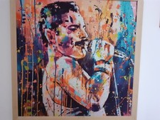 Freddy Mercury - quadro in tessuto mis. 50x50cm - pezzo raro