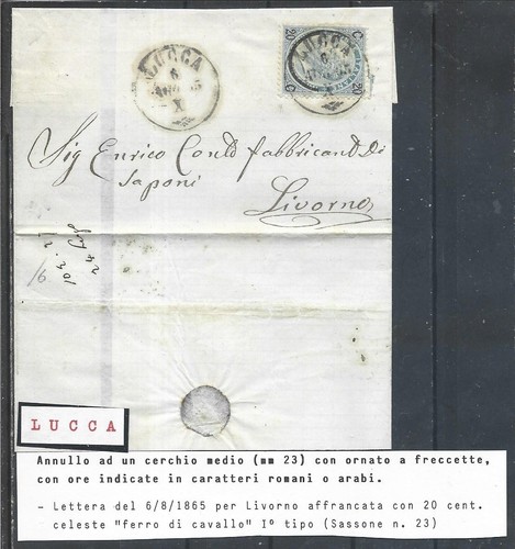 1865 20c ferro - 1865,