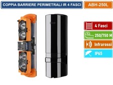 COPPIA BARRIERE PERIMETRALI CABLATE AD INFRAROSSI 4FASCI RILEVAMENTO 250/750M