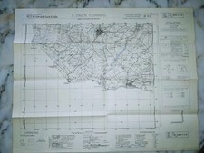 Carta Topografica I.G.M. Santa Croce Camerina. Sicilia. Da Collezione 