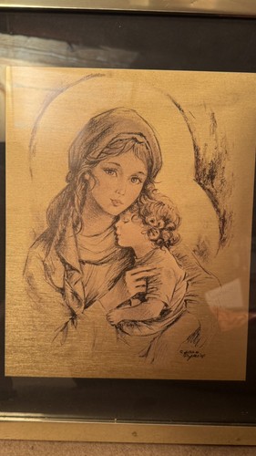 Quadro bassorilievo rame a - in,
