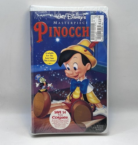 Pinocchio new sealed vhs - -, sealed!