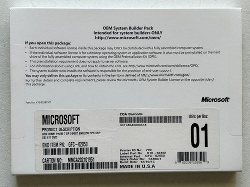 Windows home premium 64 - ms,