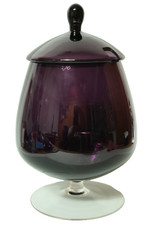 Grande Vaso Di Vetro Viola