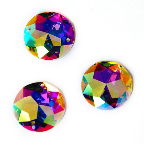 Strass retro piatto tondo