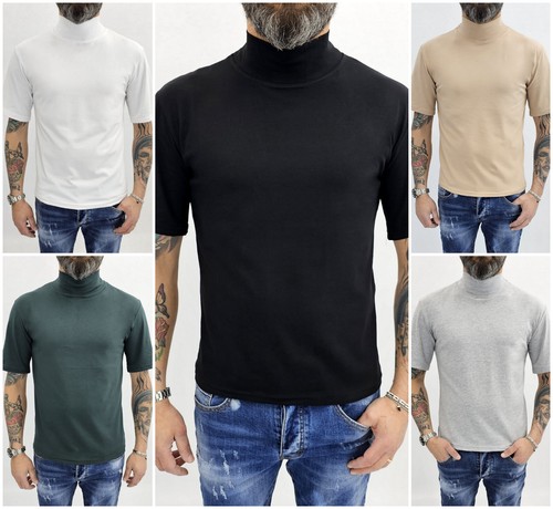 Maglia uomo mezzo - collo, alto