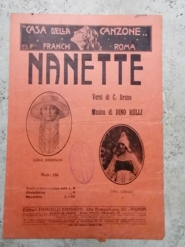 Antico spartito musicale - antico,