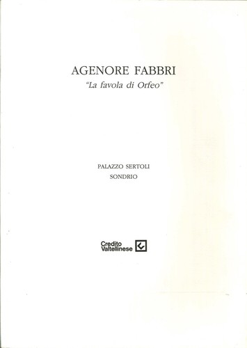 Agenore fabbri favola di - fabbri.,