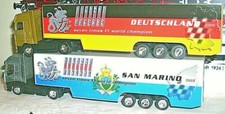 1a 44-G) 2 LKW F1 FORMULA1 FORMEL Deutschland + San Marino CAMION MERCEDES IVECO