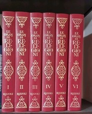 LE GRANDI RELIGIONI - Enciclopedia Rizzoli Editore 6 Volumi 1964 Da Collezione