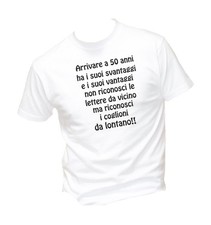 Maglia T-shirt Uomo & Bambino - arrivare a 50 anni - humor divertente