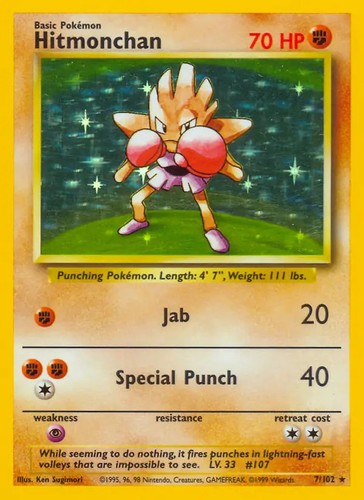 Hitmonchan 102 pokemon - -, 7/102
