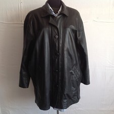 Giacca Donna 3/4 In Pelle Nera Taglia 48 ( VF01/18/5-20B )