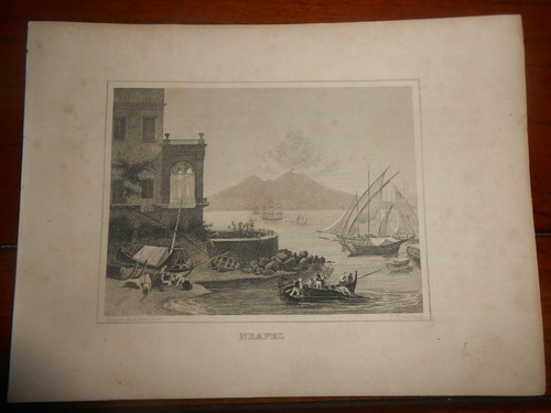 1850 incisione acciaio - su,