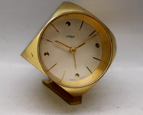 Vintage imhof dice clock alarm - vintage,