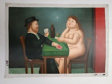 DIPINTO MODERNO  BOTERO CM 60x90  OLIO SU TELA