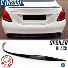SPOILER Alettone Posteriore PER Mercedes Classe C W205 2014> Adesivo NERO Tuning