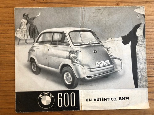 Bmw isetta 600 rara brochure - bmw,