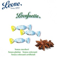 500GR CARAMELLE ALL'ANICE LEONE TORINO SENZA ZUCCHERO VEGANE LEONSNELLA
