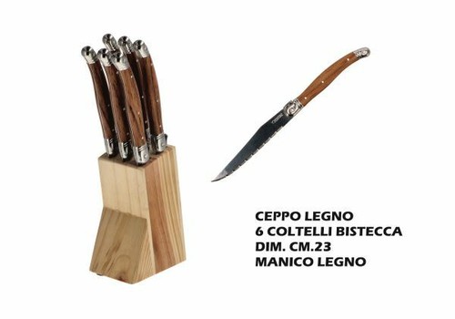 Ceppo coltelli acciaio - 6,