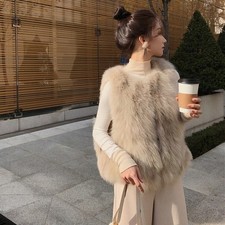 Gilet pelliccia donna caldo