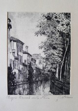 quadro disegno Venezia del pittore G. M. D'amico